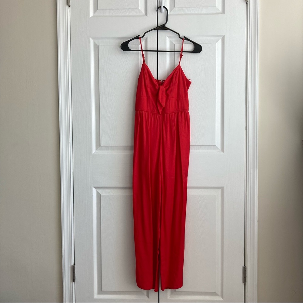 Francesca’s Red Jumpsuit